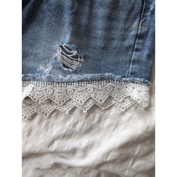 Jean Shorts with lace Free People (27) - Picture 5 of 6